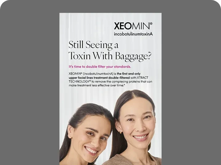 Front cover of the XEOMIN Patient Brochure.